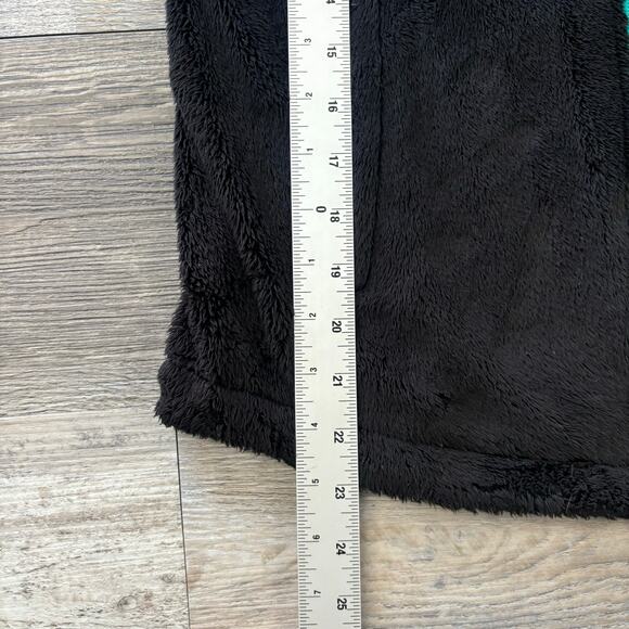 The North Face Osito 2 Black Teal Women XS Full Zip Fuzzy Fleece Jacket Gorpcore - Picture 8 of 9